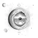 Planet Venus  tattoo design idea