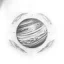 Planet Venus  tattoo design idea