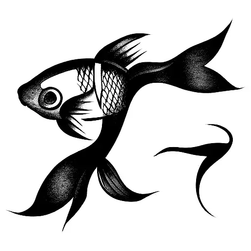 pez koi tattoo design idea