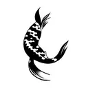 pez koi tattoo design idea