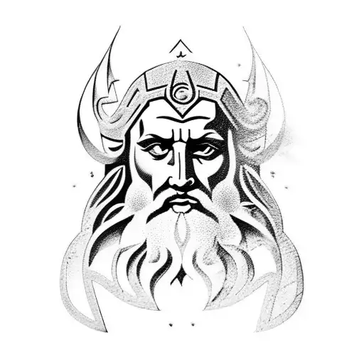 Zeus tattoo design idea