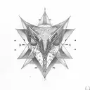 eudaimonia triangle tattoo design idea
