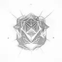 eudaimonia triangle tattoo design idea