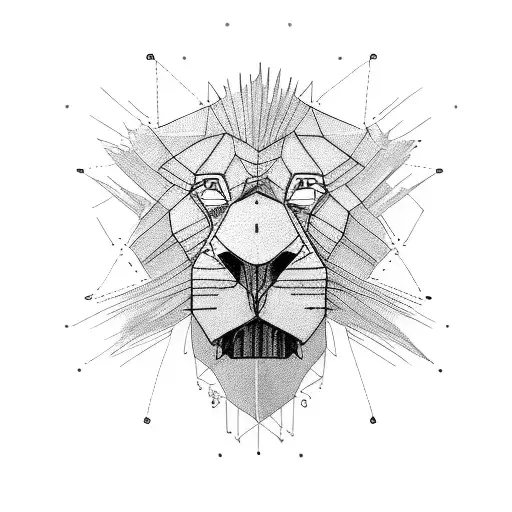 king lion civil engineering tattoo design idea