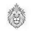 king lion civil engineering tattoo design idea