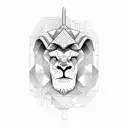 aries king lion civil engineering tattoo design idea