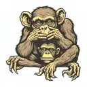 see no evil speak no evil hear no evil monkeys tattoo design idea
