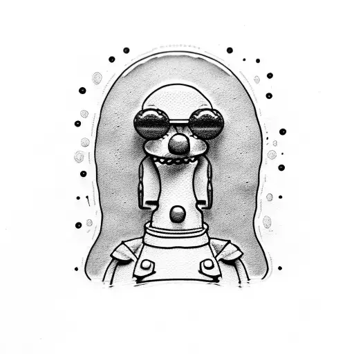 friends  the simpson tattoo design idea