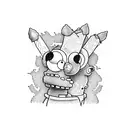 friends  the simpson tattoo design idea