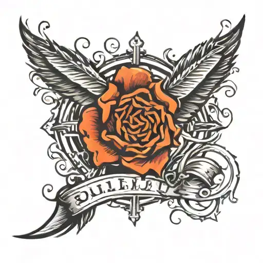 bullet with my name on it tattoo design idea