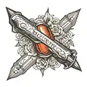 bullet with my name on it tattoo design idea