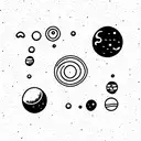 solar system tattoo design idea