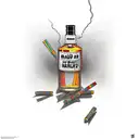 bad habits alcohol cigaretts tattoo design idea