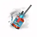 bad habits alcohol cigaretts tattoo design idea