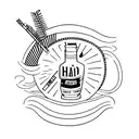bad habits alcohol cigaretts tattoo design idea
