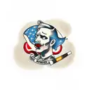 bad habits alcohol cigaretts tattoo design idea