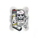 bad habits alcohol cigaretts tattoo design idea