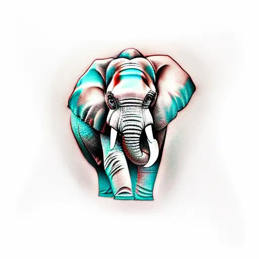 Elephant tattoo design idea