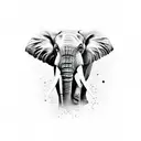 Elephant tattoo design idea