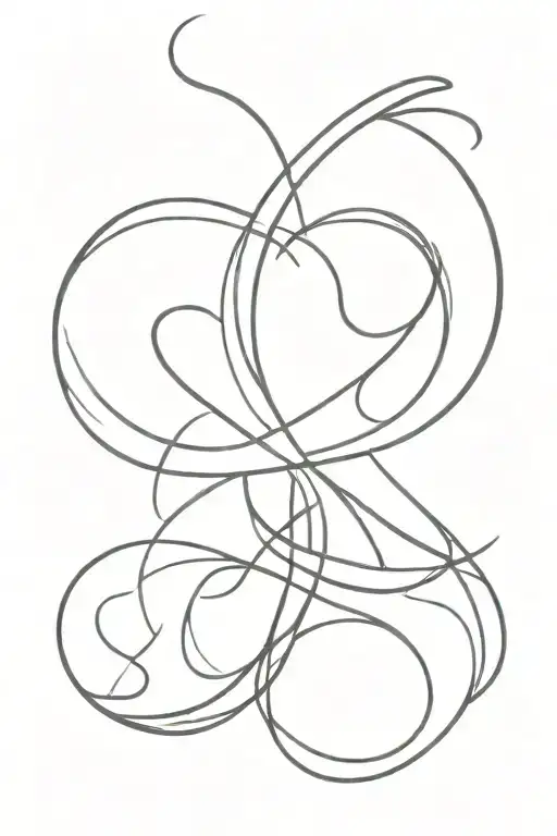 infinite love symbol tattoo design idea