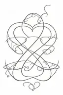 infinite love symbol tattoo design idea