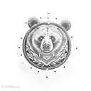 bear trap on money bag  tattoo design idea