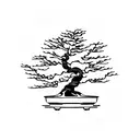bonsai tree tattoo design idea