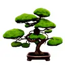 bonsai tree tattoo design idea