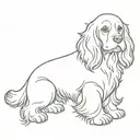 pembrokeshire cocker spaniel tattoo design idea