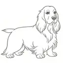 pembrokeshire cocker spaniel tattoo design idea