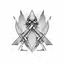 commando dagger tattoo design idea