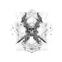 commando dagger tattoo design idea