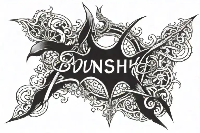 Punish and enslave tattoo design idea
