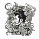 hustle hard tattoo design idea