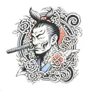 hustle hard tattoo design idea