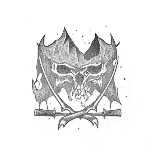 Rustic Hatchet  tattoo design idea