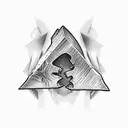 Rustic Hatchet  tattoo design idea