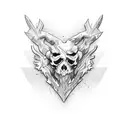 Rustic Hatchet  tattoo design idea