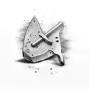 Rustic Hatchet  tattoo design idea