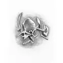 Rustic Hatchet  tattoo design idea