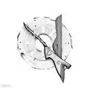 Rustic Hatchet  tattoo design idea