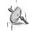 Rustic Hatchet  tattoo design idea