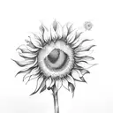 Sunflower with proverbs 31:25  tattoo design idea