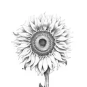 Sunflower with proverbs 31:25  tattoo design idea