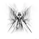 archangel Micheal tattoo design idea