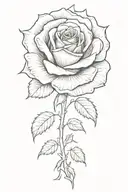 rose tattoo design idea