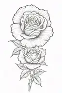 rose tattoo design idea