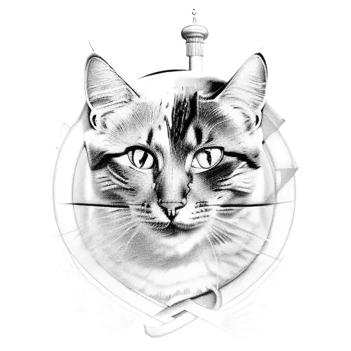 Mix themes like:Greek and Egyptian figures,cats,movements,death,inscriptions. big enough to cover an arm tattoo design idea