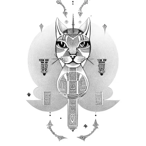 Combinations of 6 tattoes: Greek and Egyptian figures,cats,movements,death,inscriptions. big enough to cover an arm tattoo design idea