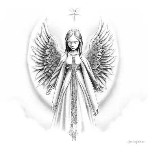 boygenius lyric "always an angel never a god" tattoo design idea